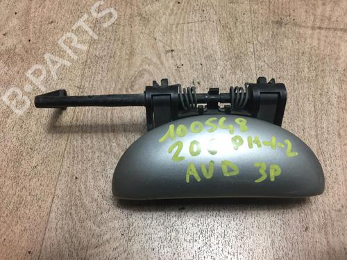 Used Front right exterior door handle PEUGEOT 206 Hatchback (2A/C) 2.0 HDI 90 (90 hp) 13272861