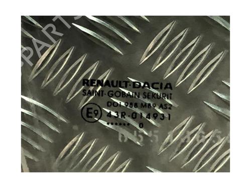 Front right door window DACIA SANDERO II TCe 90 (B8M1, B8MA, B8AC) | BP24491649C19 