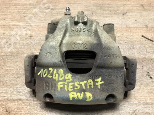 Used Right front brake caliper FORD FIESTA VII (HJ, HF) 1.5 TDCi (86 hp) 23068509