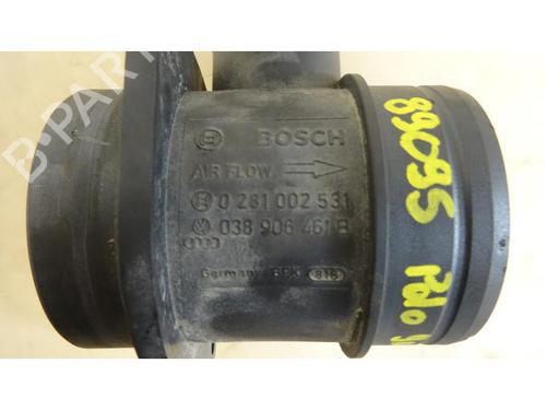 Mass air flow sensor VW POLO IV (9N_, 9A_) 1.4 TDI | BP25206250M95