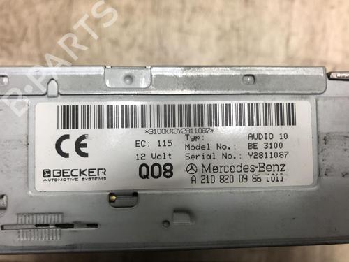 Used Radio MERCEDES-BENZ E-CLASS (W210) E 200 CDI (210.007) (102 hp) 20621714