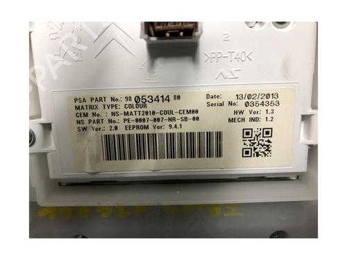 Instrument cluster PEUGEOT 2008 I (CU_) 1.6 HDi | BP27581292C47 