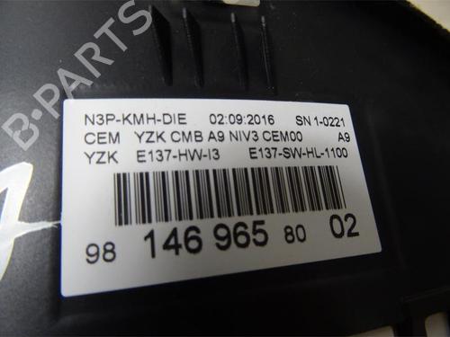 Instrument cluster PEUGEOT 208 I (CA_, CC_) 1.6 HDi / BlueHDi 75 | BP12966301C47 