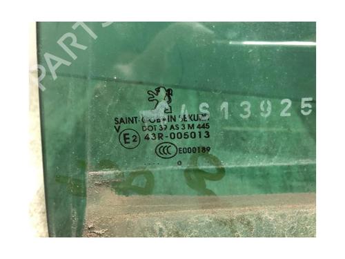 Rear left door window PEUGEOT 3008 I MPV (0U_) 1.6 HDi | BP23872679C20 