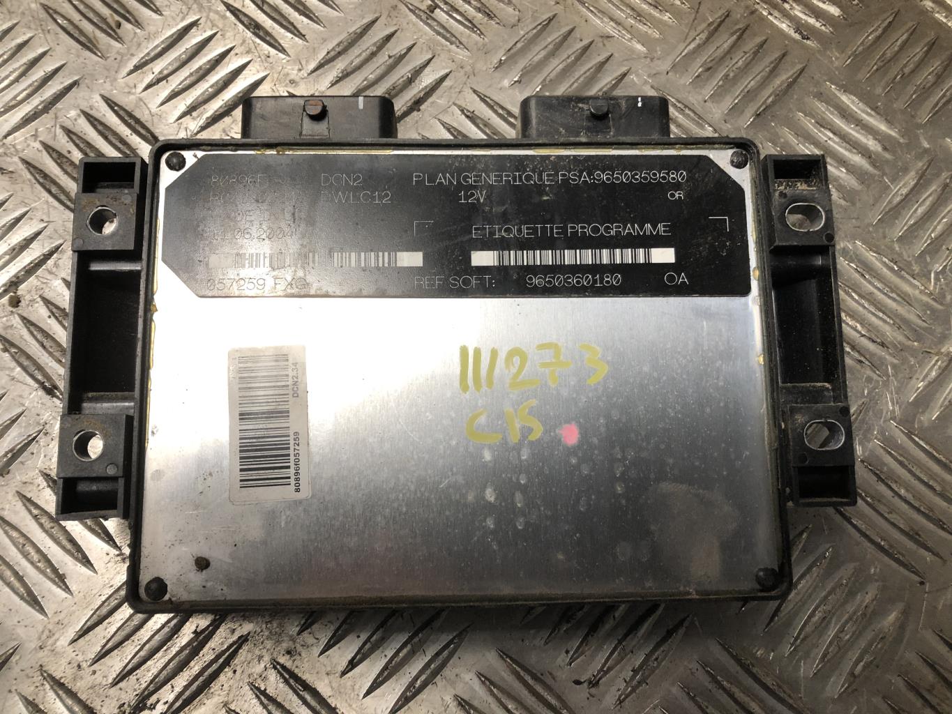 Engine control unit (ECU) CITROËN C15 Box Body/MPV (VD_) 1.9 D 31860493 ...