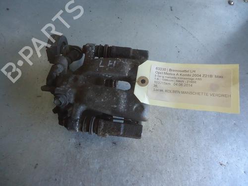 Used Left rear brake caliper OPEL MERIVA A MPV (X03) 1.6 (E75) (87 hp) 12862681