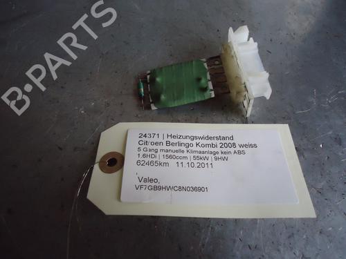 Used Heater resistor CITROËN BERLINGO / BERLINGO FIRST Box Body/MPV (M_) 1.6 HDI 75 (MB9HW) (75 hp) 12861387