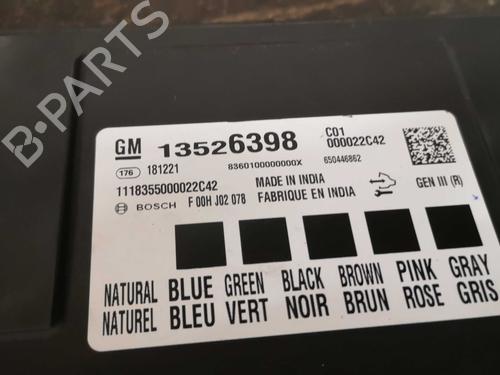 Control unit OPEL ASTRA K (B16) 1.4 Turbo (68) | BP22292382M11 