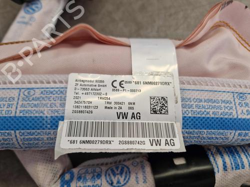 Right curtain airbag VW POLO VI (AW1, BZ1, AE1) 1.0 MPi | BP29717773C12 