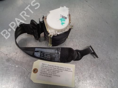 Used Rear right seatbelt VW GOLF PLUS V (5M1, 521) 1.6 FSI (115 hp) 20090184