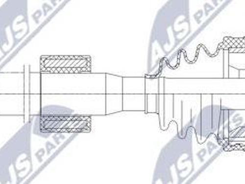 Right front driveshaft FORD KUGA I 2.0 TDCi | BP20579034M39 
