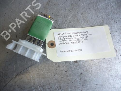 Used Heater resistor PEUGEOT 207 (WA_, WC_) 1.4 16V (88 hp) 12862087