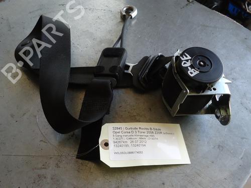 Used Front right seatbelt OPEL CORSA D (S07) 1.3 CDTI (L08, L68) (75 hp) 13431479
