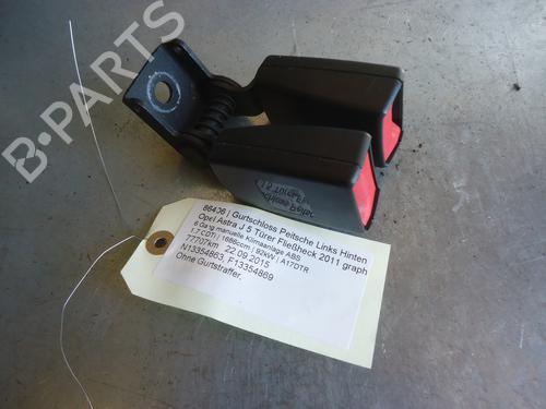 Used Rear left seatbelt OPEL ASTRA J (P10) 1.7 CDTI (68) (125 hp) 12863655