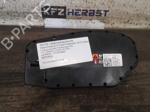 Used Right seat airbag OPEL CORSA E (X15) 1.2 (08, 68) (69 hp) 22285333