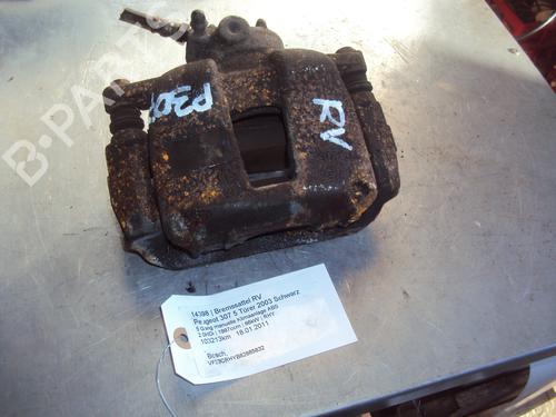 Used Right front brake caliper PEUGEOT 307 (3A/C) 2.0 HDi 90 (90 hp) 12861188