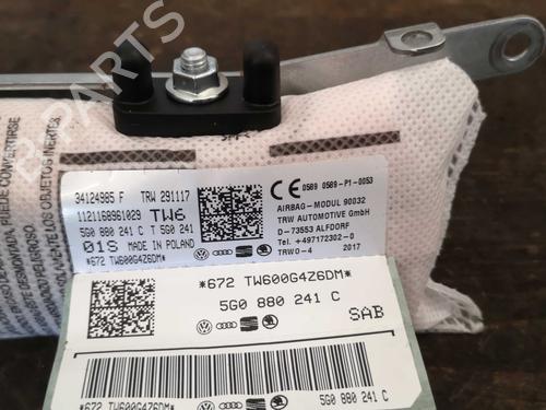 Venstre sete kollisjonspute VW GOLF VII (5G1, BQ1, BE1, BE2) 1.6 TDI | BP22291526C13 