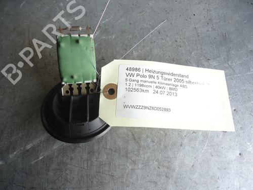 Varmeblæsermodstand VW POLO (9N_, 9A_) 1.2 (54 hp) 12862207