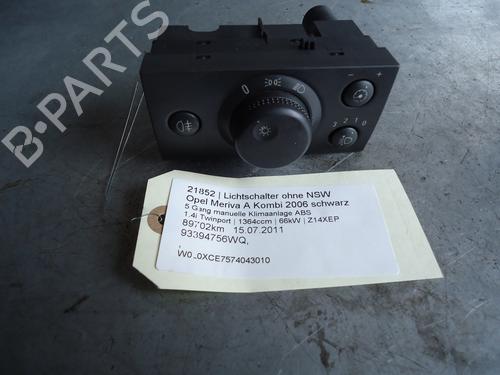 Hovedlysbryter OPEL MERIVA A MPV (X03) 1.4 16V Twinport (E75) (90 hp) 12861341