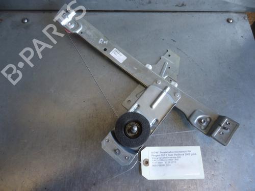 Used Rear right window mechanism PEUGEOT 207 (WA_, WC_) 1.4 HDi (68 hp) 12863349