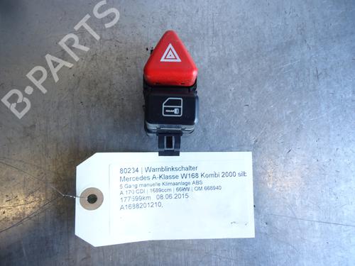 Used Warning switch MERCEDES-BENZ A-CLASS (W168) A 170 CDI (168.008) (90 hp) 12883315
