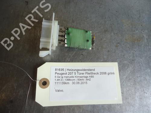 Used Heater resistor PEUGEOT 207 (WA_, WC_) 1.4 HDi (68 hp) 12863344