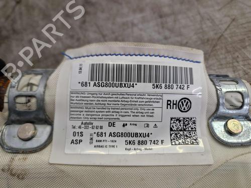 Right curtain airbag VW GOLF VI (5K1) 1.4 TSI | BP29717722C12 