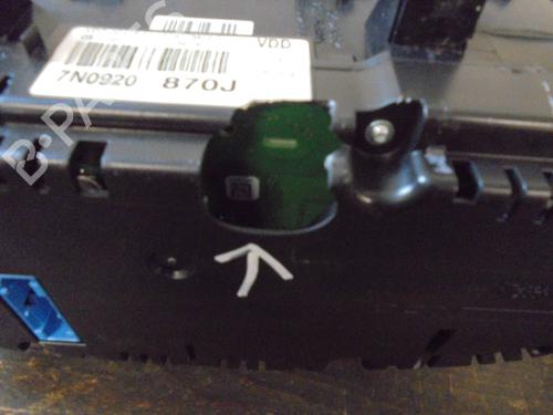 Instrument cluster VW SHARAN (7N1, 7N2) 2.0 TDI | BP12872834C47 