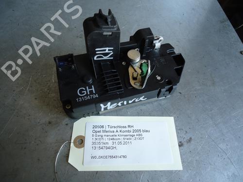 Used Rear right lock OPEL MERIVA A MPV (X03) 1.3 CDTI (E75) (69 hp) 12882115