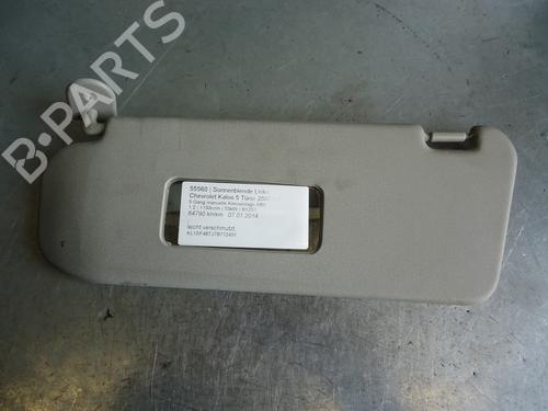 Used Left sun visor DAEWOO KALOS (KLAS) 1.2 (72 hp) 13615167