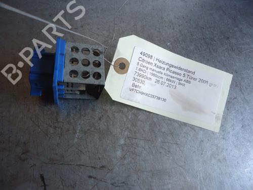 Varmeblæsermodstand CITROËN XSARA PICASSO (N68) 1.6 HDi (90 hp) 12862215
