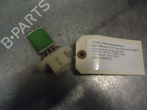 Used Heater resistor FORD MONDEO IV (BA7) 2.0 TDCi (140 hp) 12862924