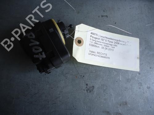 Used Headlight adjuster motor PEUGEOT 107 (PM_, PN_) 1.0 (68 hp) 13060216