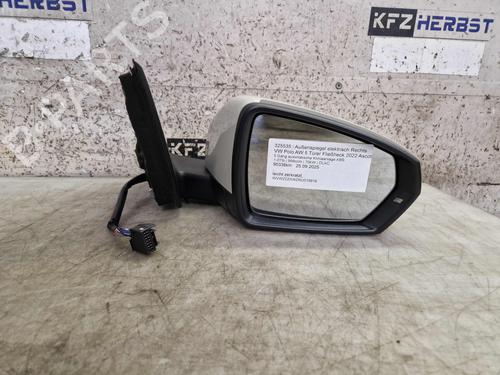 Used Right mirror VW POLO VI (AW1, BZ1, AE1) 1.0 TSI (95 hp) 29268132
