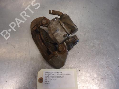 Bremssattel rechts hinten PEUGEOT 206 CC (2D) 1.6 16V (2DNFUF, 2DNFUR) (109 hp) 12863329