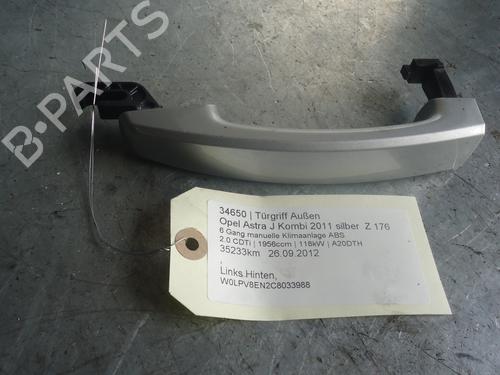 Used Rear left exterior door handle OPEL ASTRA J Saloon 1.6 CDTi (69) (110 hp) 12882310