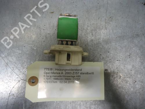Used Heater resistor OPEL MERIVA A MPV (X03) 1.7 DTI (E75) (75 hp) 12863174