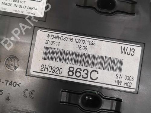 Kombiinstrument VW AMAROK (2HA, 2HB, S1B, S6B, S7A, S7B) 2.0 BiTDI 4motion | BP22282472C47 