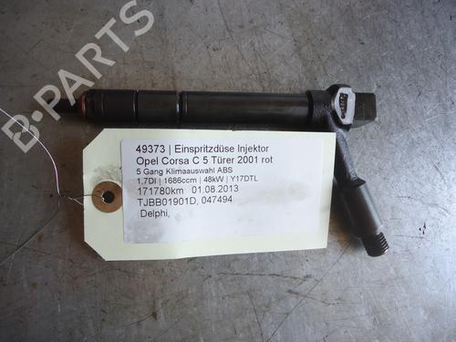 Used Injector OPEL CORSA C Hatchback Van (X01) 1.7 DI 16V (F08, W5L) (65 hp) 20496210