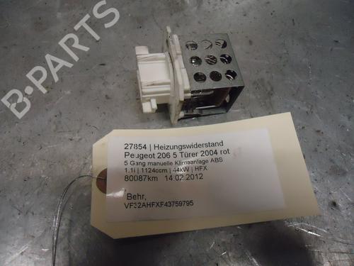 Used Heater resistor PEUGEOT 206 Hatchback (2A/C) 1.1 i (60 hp) 12861486