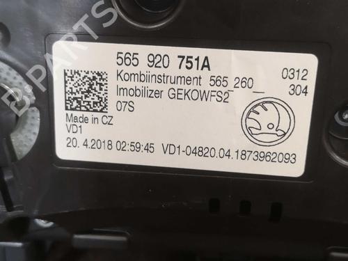 Instrument cluster SKODA KODIAQ I (NS6, NS7, NV7) 2.0 TDI 4x4 | BP22283742C47 