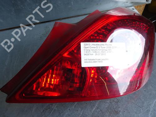 Used Right taillight OPEL CORSA D (S07) 1.3 CDTI (L08, L68) (75 hp) 13431491