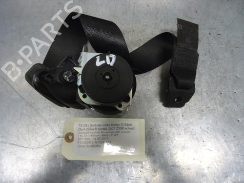 Used Rear left seatbelt OPEL ZAFIRA / ZAFIRA FAMILY B (A05) 1.9 CDTI (M75) (120 hp) 12883136