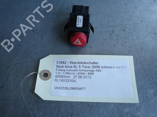 Used Warning switch SEAT IBIZA III (6L1) 1.2 (64 hp) 13439583