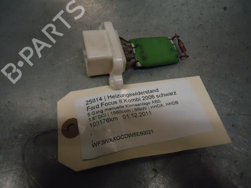 Used Heater resistor FORD FOCUS II Turnier (DA_, FFS, DS) 1.6 TDCi (90 hp) 13431384