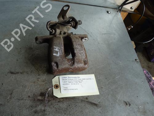 Bremssattel rechts hinten SKODA OCTAVIA II (1Z3) 1.9 TDI (105 hp) 12861655