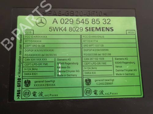 Control unit MERCEDES-BENZ S-CLASS (W220) S 500 (220.075, 220.175, 220.875) | BP13437306M11 