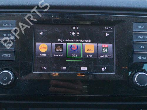 Used Display monitor Display monitor SKODA OCTAVIA III Combi (5E5, 5E6) 1.6 TDI (105 hp) 34345280 34345280
