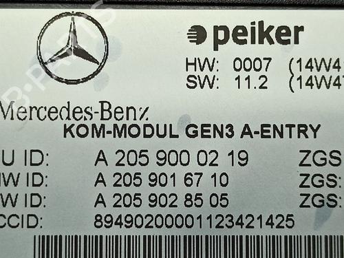 Electronic module MERCEDES-BENZ C-CLASS T-Model (S205) C 200 BlueTEC / d (205.237) | BP21181019M83 