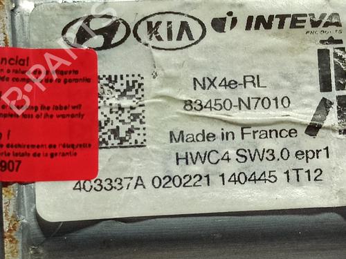 Rear left window mechanism HYUNDAI TUCSON (TL, TLE) 1.6 CRDi hybrid 48V | BP20610421C24